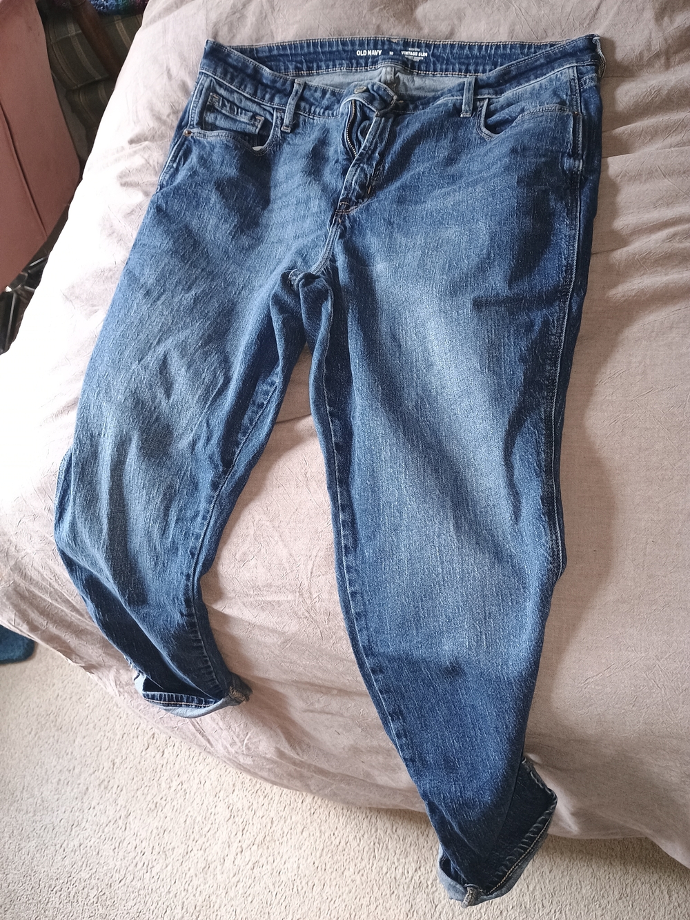 Old Navy Boyfriend Jeans in Medium Blue Wash